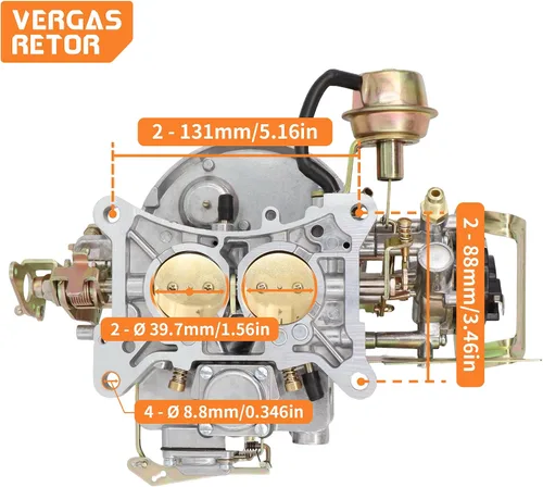 Vista 2 de Carburador de 2 barriles 2100 se ajusta a Ford 289 302 351 400 Cu Jeep Engine F100 F250 F350 Mercury Lincoln 171 230 255 Reemplaza