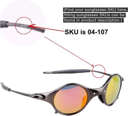 Vista 6 de Walleva Replacement Lenses and Lenses with Rubber for Oakley Mars Sunglasses - Multiple Options Available