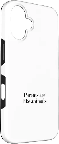 Vista 3 de iPhone 16 Parents are like animals Case