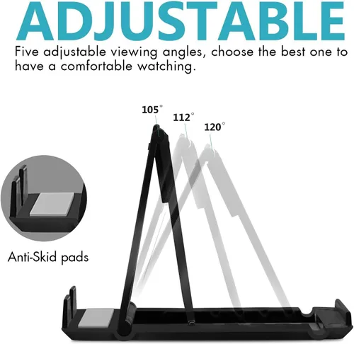 Vista 4 de COOLOO Soporte para teléfono celular, paquete de 4, soporte para tableta multiángulo, soporte universal para teléfono para escritorio, teléfono