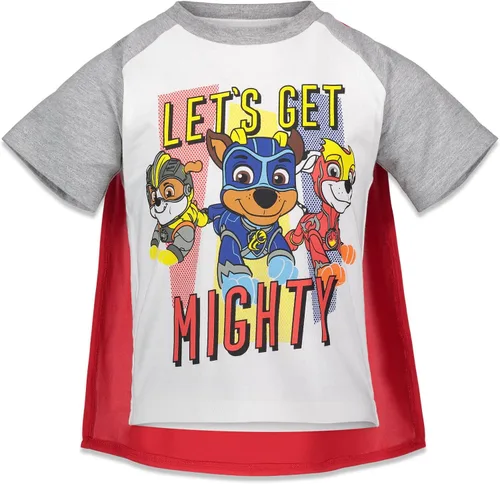 Vista 3 de Nickelodeon Paw Patrol Camiseta con capa y máscara