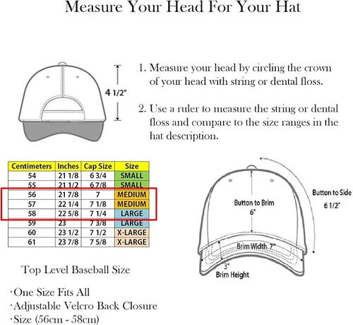 Vista 3 de Gorra de béisbol de tamaño ajustable para hombres y mujeres, gorra clásica lisa