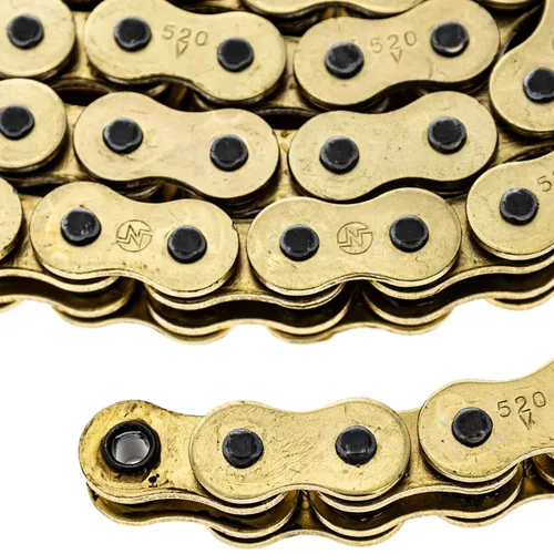 Vista 8 de NICHE Cadena de anillo en X 520 de oro 36 eslabones con eslabón maestro de conexión
