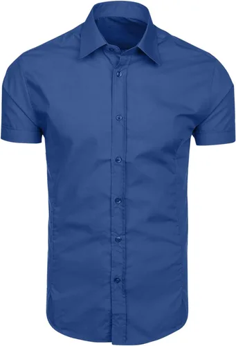 Vista 3 de Camisas de vestir de manga corta para hombre, sin arrugas, lisas, casuales, con botones, camisa de trabajo de negocios, camisetas de verano