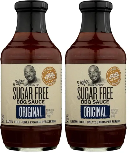 Vista 10 de G Hughes Salsa BBQ Sin Azúcar 17.28 oz