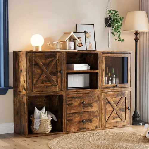 Vista 9 de FUSUNBAO Magic - Organizador de almacenamiento para bricolaje, cubos apilables para libros, ropa, juguetes del hogar, sistema modular