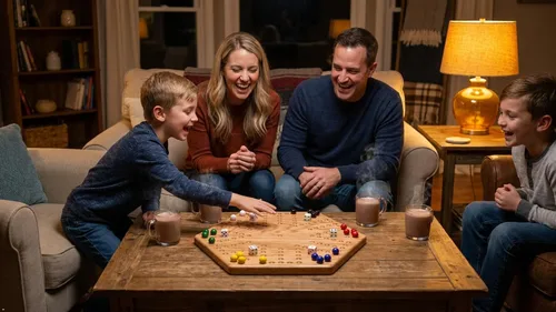 Vista 8 de Juego de mesa Aggravation (Wahoo), con tablero de madera maciza de roble, doble cara, 16" de ancho