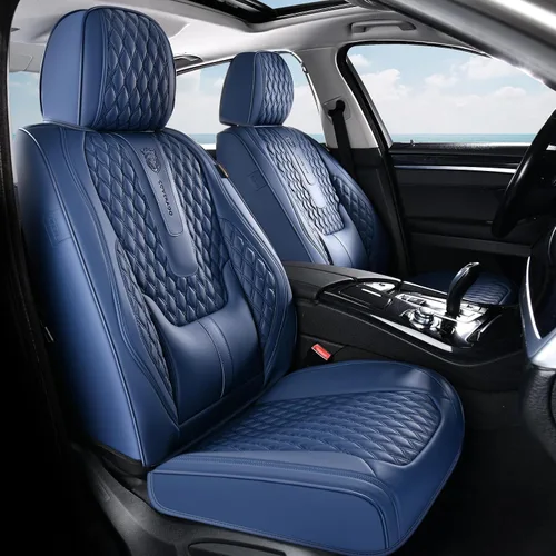 Vista 50 de Coverado Fundas de asiento delantero, fundas de asiento delantero de automóvil, fundas de asiento de piel de napa para automóviles, fundas