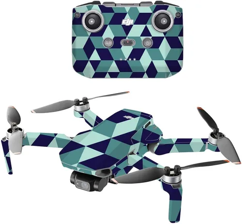Vista 17 de MightySkins - Compatible con DJI Mini 2 Dron portátil - Argyle negro Funda protectora de vinilo duradera y única Fácil de aplicar, quitar