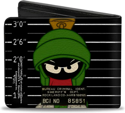 Vista 2 de Buckle-Down Cartera plegable para hombre Marvin The Martian