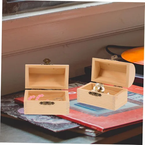 Vista 8 de Cajas de almacenamiento con diseño de arco sólido, cajas de memoria decorativas, cajas de tesoros