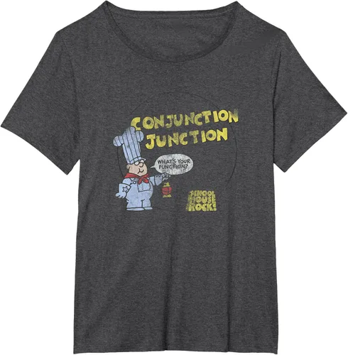 Vista 29 de Schoolhouse Rock Conjunction Junction Conductor Retro TV Camiseta Asfalto