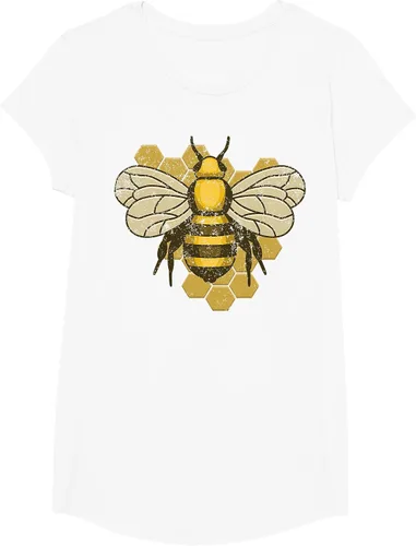 Vista 81 de Retro Beekeeper Beekeeper Honey Bumblebee Vintage Saves Bees T-Shirt Asphalt Grey