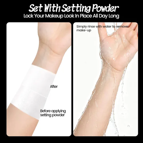 Vista 6 de White Face & Body Paint Stick, Oil-Based Cream, Non-Toxic, for Halloween, Skeleton, Ghost, Clown, Cosplay, SFX, Party & Costume