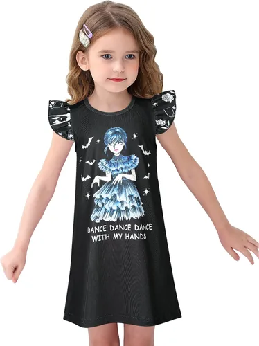 Vista 2 de Vestido de fiesta familiar para niñas de 5 a 12 años