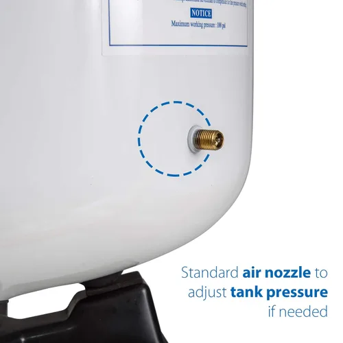 Vista 3 de iSpring T32M Tanque de almacenamiento de agua presurizada y F9K Juego de cartuchos de repuesto de filtro de agua de ósmosis inversa de 1 año