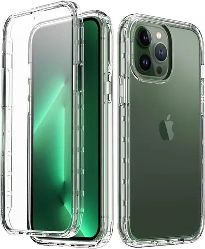 Vista 9 de Funda protectora sólida de cristal resistente de 360° con protector de pantalla compatible con iPhone 7 Plus/8 Plus (5.5 pulgadas), transparente