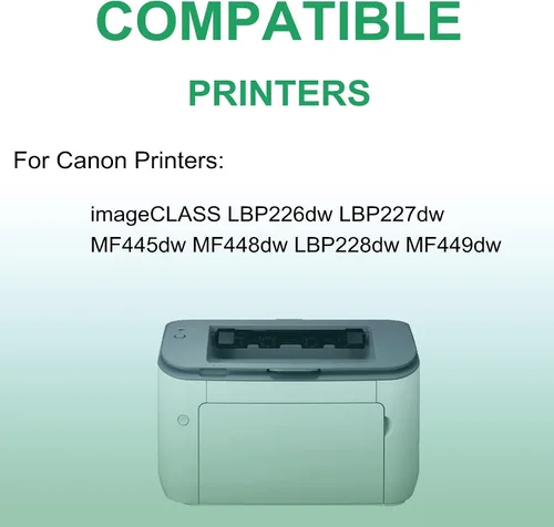 Vista 4 de Paquete de 6 cartuchos de impresora láser compatibles (alto rendimiento) de repuesto para Canon CRG-057H Cartucho de imágenes para Canon Image Class