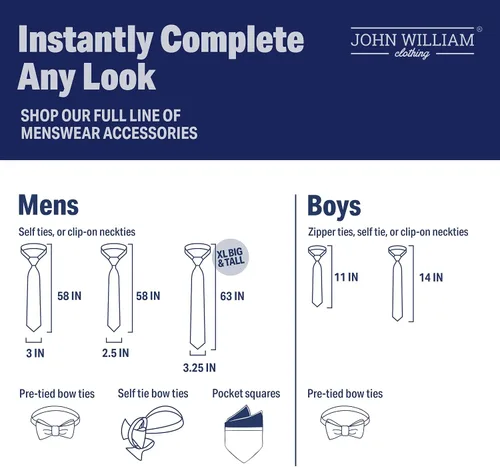 Vista 7 de John William - Pajaritas para hombre, 100% seda, para esmoquin y boda