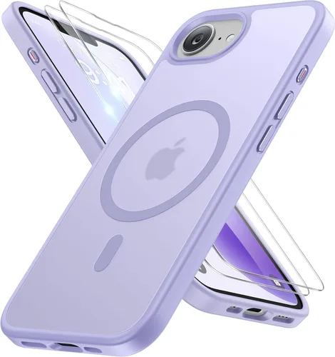 Vista 148 de Miracase Funda diseñada para iPhone SE 2022/SE 2020/7/8, funda multicolor de silicona a prueba de golpes (rojo)