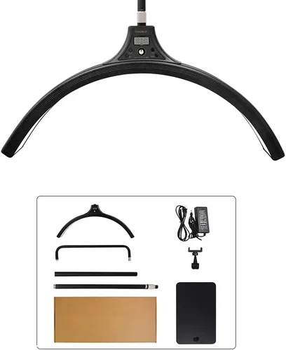 Vista 8 de Lámpara de pestañas para extensiones de pestañas, luz de luna LED para pestañas, faciales, tatuajes, esteticistas, lámpara de iluminación fresca