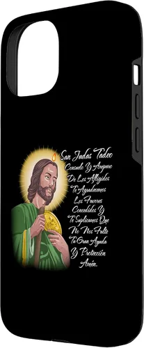 Vista 2 de Funda para iPhone 15 San Judas Tadeo Consuelo Y Amparo de Los Afligidos