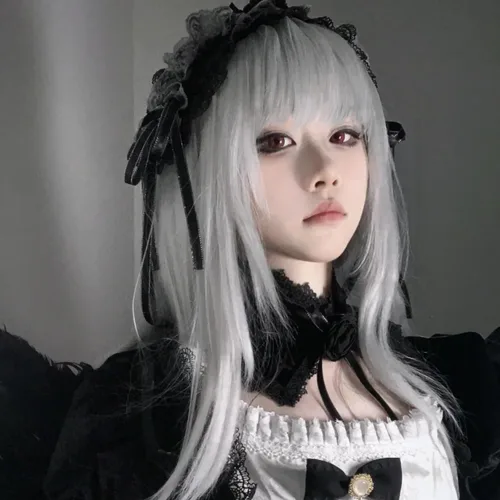 Vista 62 de anogol Vocaloid 32" 80 cm de largo recto de Cosplay peluca Pelucas Para Fiestas Halloween, Anaranjado
