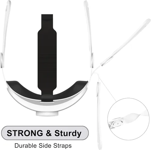 Vista 8 de Adjustable Head Strap Compatible for Meta Quest 3, Lightweight VR Headwear Bracket Holder Elite Strap Replacement for Enhanced Comfort Support and
