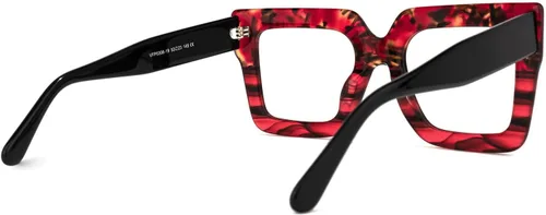 Vista 6 de Zeelool Elegantes gafas cuadradas de gran tamaño con bloqueo de luz azul para mujer, 100% protección UV400 Brandon VFP0306