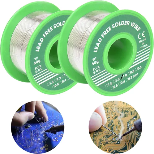 Vista 10 de Lead Free Solder Wire Rosin Core Electrical Solder Wire Fine Alloy Solder Sn99.3 Cu0.7 for Electrical, Electronic, Connector Soldering