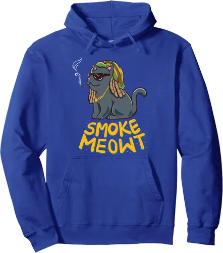 Vista 9 de Weed Smoking Cat Smoke Meowt THC CBD Marihuana Stoner Kitten Sudadera con capucha