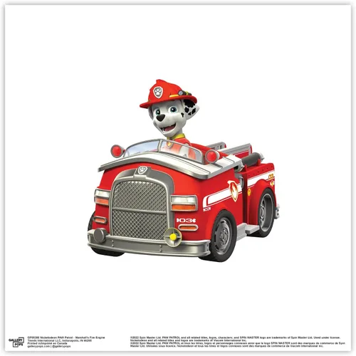 Vista 10 de Trends International Gallery Pops Nickelodeon PAW Patrol - Póster de pared de Marshall's Fire Engine, 12 x 12 pulgadas, versión enmarcada en negro
