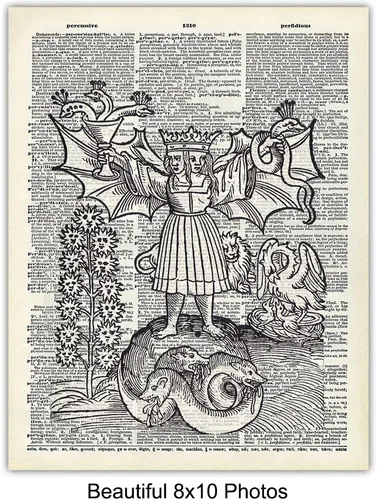 Vista 5 de Decoración gótica – Decoración gótica de habitación – Wicca, brujería, Wiccano, diablo, satanás, Ouija, juego mágico negro – Decoración medieval