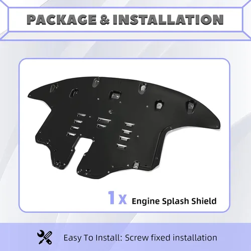 Vista 5 de HECASA Protector contra salpicaduras del motor con almohadilla de aluminio compatible con Kia Sorento EX LX S SX Limited 2016-2020 3.3L Reemplazo