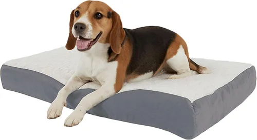Vista 13 de PETMAKER Cama ortopédica para perros, cama para perros de espuma viscoelástica de 2 capas con funda Sherpa lavable a máquina, cama para perros