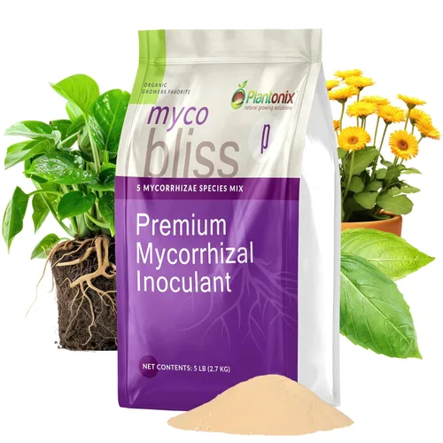 Vista 15 de Myco Bliss mezcla de hongos micorrícicos orgánicos (5 especies de endomicorrizas) para plantas