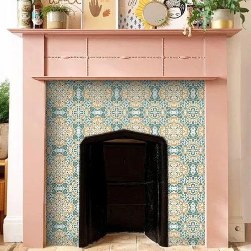 Vista 16 de Alwayspon Adhesivos de transferencia de azulejos de vinilo esmerilado para despegar y pegar, calcomanías autoadhesivas para azulejos de pared