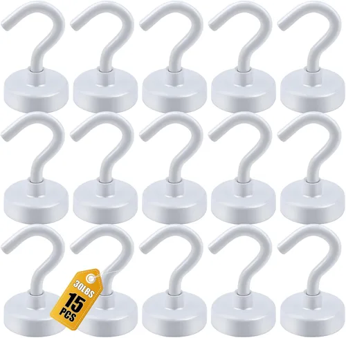 Vista 36 de DIYMAG - Ganchos magnéticos, 30 libras+ Imán fuerte 2026, ganchos esenciales para crucero, cabina, barco, resistentes, imanes fuertes