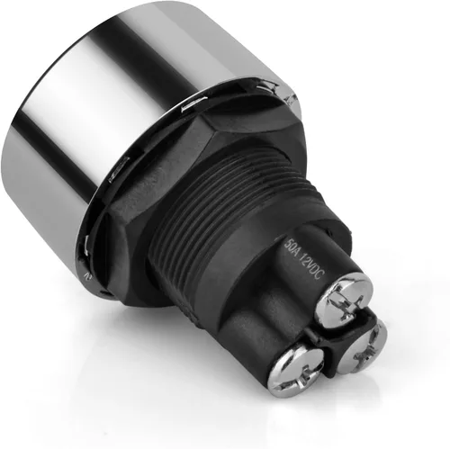 Vista 3 de Apagador de botón CC 12 V 50 A, color azul, para arranque del motor, estilo deportivo