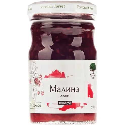 Vista 13 de Russian Forest Mermelada de mora totalmente natural, sin azúcar añadida, OMG o conservantes 220 g/ 7.76 oz