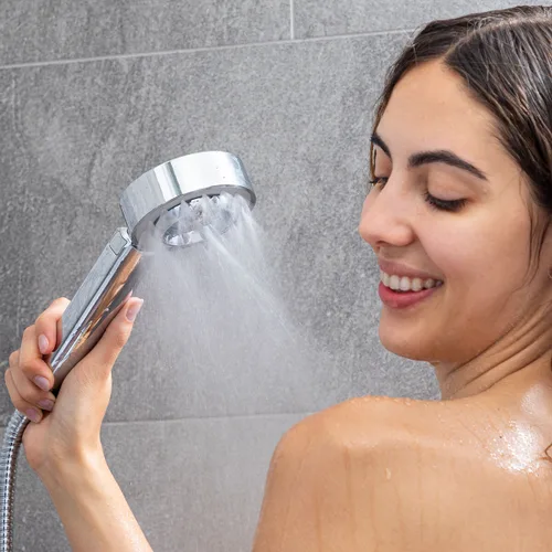 Vista 8 de Alcachofa de Ducha Doble con Dispensador 3 en 1 Xawara InnovaGoods
