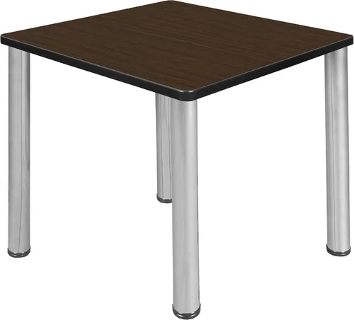 Vista 20 de Regency Kee - Mesa cuadrada pequeña para sala de descanso de 30 pulgadas, parte superior de cerezo, patas negras