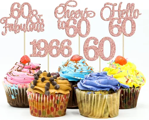 Vista 16 de Gyufise Paquete de 24 adornos negros para cupcakes de 10.º cumpleaños con purpurina negra 10 Ten Hello 10 Dights dobles desde 2015 para decoraciones