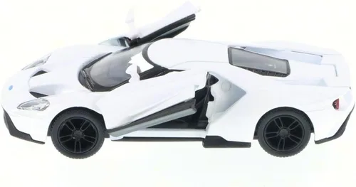 Vista 3 de KiNSMART - 2017 Ford GT 1:38 Escala 5" Die Cast Modelo Toy Super Car (blanco)