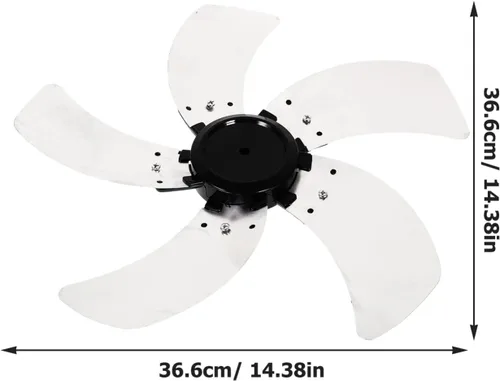 Vista 2 de LIFKOME Palas de ventilador de piso Soporte de aspas de ventilador 5 hojas s reemplazo para piezas de reparación de accesorios Hojas eléctricas