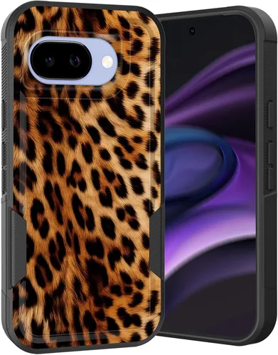 Vista 34 de Funda para Pixel 6A, Híbrida de Doble Capa de Servicio Pesado Resistente a Prueba de Golpes PC Duro + Funda Protectora de Silicona Suave para Google