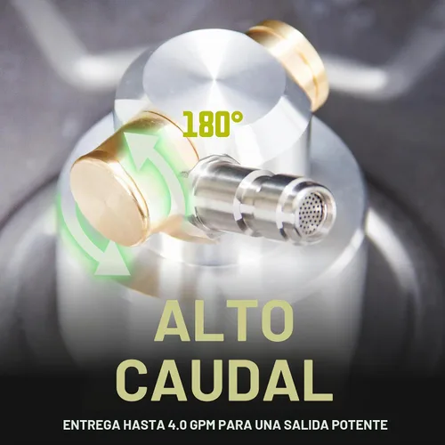 Vista 5 de Sun Joe SPX-SC14 - Limpiador universal de superficie de hidrolavadora de 14 pulgadas con 4 ruedas, acero inoxidable, 1/4 de pulgada, resistente