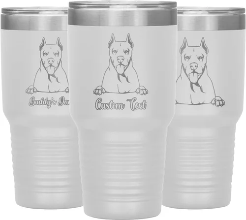Vista 8 de Personalized Dogo Argentino Dog Mom Dad Tumbler, Dogo Argentino Mommy Daddy Coffee Tumbler, Dogo Argentine Mastiff Christmas Women Men Present, Dog