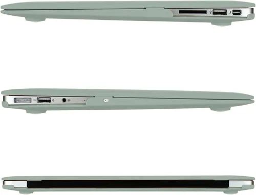 Vista 5 de MOSISO Funda compatible con MacBook Air de 13 pulgadas (modelos: A1466 y A1369, versión anterior 2010-2017), funda protectora de plástico rígido