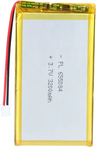 Vista 53 de Batería de 3.7V 200mAh 502025 Li-ion Li-Po recargable de iones de litio con conector de paso de 2P PH 0.079 in